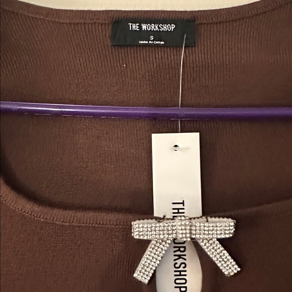 Workshop Republic Clothing Brown Crop Top - Picture 2 of 2